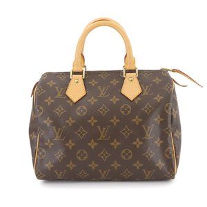 LOUIS VUITTON Brown Monogram Speedy 25 Bag